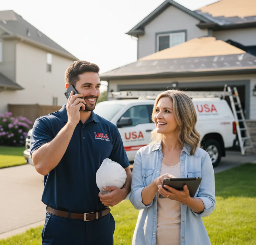 USA Roof Repair Experts customer support in Brooks